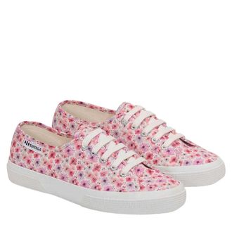 Superga Dames/Dames 3750 Leggera Flower Trainers (Wit Avorio/Roze Lilla)