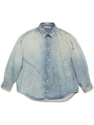 Acne Studios denim button-up shirt - unisex - Cotton/Lyocell - L - Blue