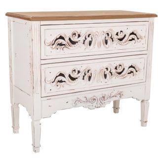 Wanderlust Deco C&oacute;moda De Madera Blanca 86x38x76