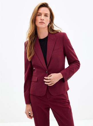 Contemporaine Womens Cinched single-button Blazer Jacket
