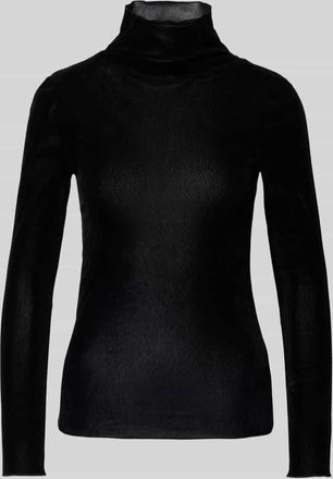 Luisa Cerano Luisa Cerano Longsleeve mit Stehkragen in Black, Größe 42