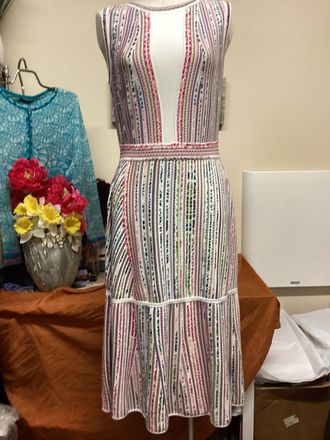 Ivko Womens Sleeveless Dress In Off White