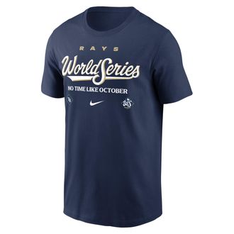 Nike Tampa Bay Rays 2026 World Series Participant Authentic Collection Nike Mens MLB T-Shirt in Blue | N19944BRAW-W6A