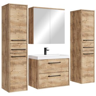 Badplaats Conjunto De Muebles De Ba&ntilde;o Florence 60 Cm Xl - Roble Casta&ntilde;o