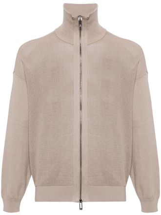 Emporio Armani Cardigan con zip - Toni neutri