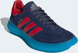 adidas Hallenschuh ADIDAS PERFORMANCE HB SPEZIAL PRO, Herren, Gr. 41, silber (team navy blau, team colleg rot, silber metallic), Leder, Synthetik, Schuhe Hal