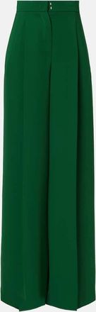 Max Mara Pantaloni Laccato in cady a vita alta