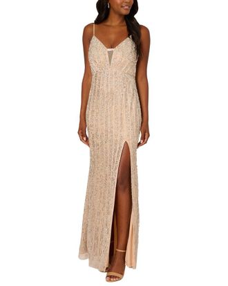 Adrianna Papell Beaded Mermaid Gown