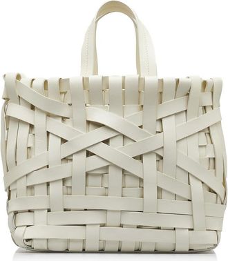 Jil Sander Pre-owned Jil Sander Woven Leather Basket Tote Unisex HI17X18A8AYHV5BH