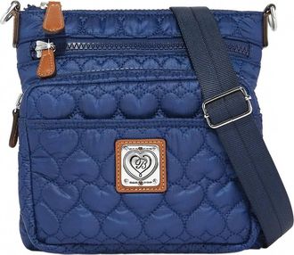 Brighton Womens Kallista Messenger Bag In Navy / Brown