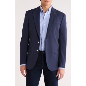 Scotch & Soda Seersucker Sport Coat in Navy at Nordstrom Rack, Size 38R