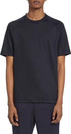 Ermenegildo Zegna High Performance Wool Top in Navy at Nordstrom, Size Small