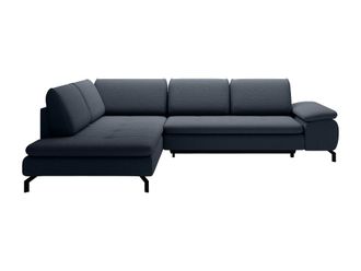 VENTE-UNIQUE.COM Sof&aacute; rinconera tela azul
