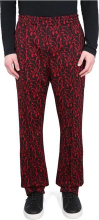 Baracuta Jacquard Broek - Heren - Straight fit broeken - Rood - L - Polyester - Broeken