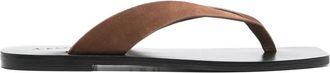 A.Emery Kinto flat sandals - women - Calf Suede/Calf Leather/Calf Leather - 37 - Brown