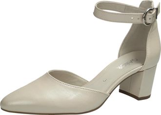 Gabor 81.340.60 Womens Buckle Pumps Smooth Leather White Size 35, White, 5.5 UK