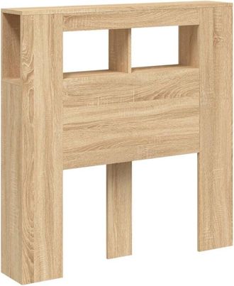 vidaXL Cabecero Led Madera Ingenier&iacute;a Roble Sonoma 100x18,5x103,5 Cm Vidaxl
