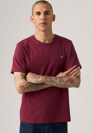 Levi's T-Shirt LEVIS ORIGINAL HM TEE, Herren, Gr. S, tawny port, Jersey, Obermaterial: 100% Baumwolle, normal h&uuml;ftbedeckend, Rundhals, Rippb&uuml;ndchen, Shirts T