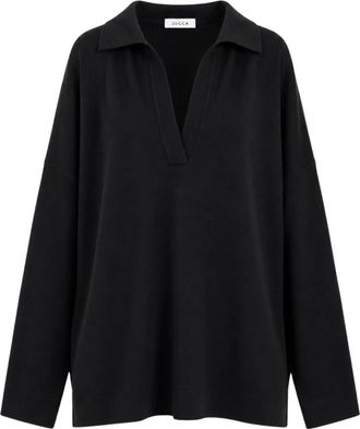 Jucca Jersey de cuello pico - Knitwear - Mujer - Negro - XL