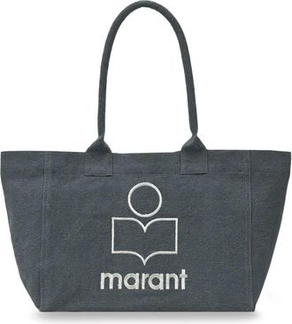 Isabel Marant Tassen, Dames, Zwart, ONE Size, Katoen, Yenky Tas met Rits