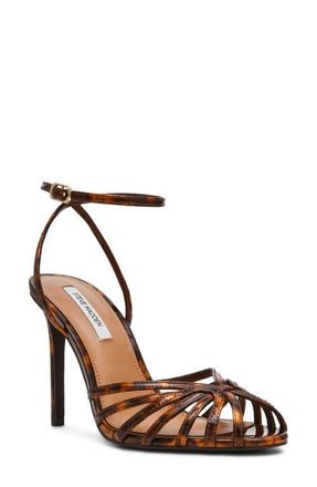 Steve Madden Mizuna Ankle Strap Sandal in Tortoise at Nordstrom, Size 7.5