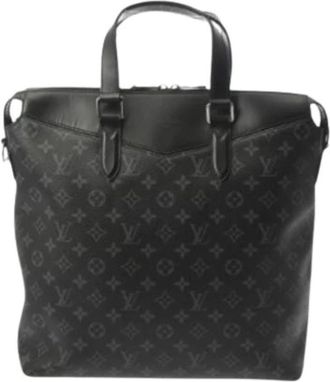Louis Vuitton Pre-owned Tote Bags, male, Black, Size: ONE SIZE Pre-owned Monogram Eclipse Handbag