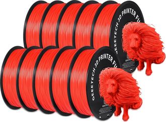 OEM Filamento Pla Para Impresoras 3d, Duradero Y Ecol&oacute;gico, Compatible Con Impresoras Fdm, Rojo