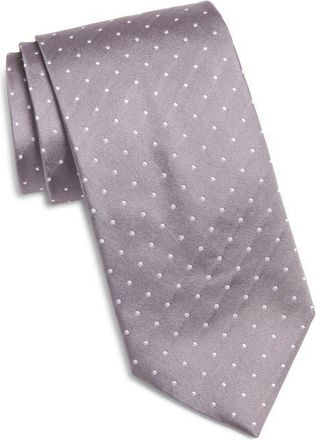 BOSS Geometric Silk Tie in Light/Pastel Purple at Nordstrom