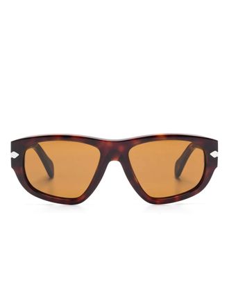 Persol Zonnebril met geometrisch montuur - Bruin
