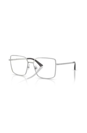 Jimmy Choo London 53mm Square optical glasses in Silver at Nordstrom