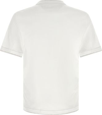 Brunello Cucinelli Mens White Cotton T-Shirt