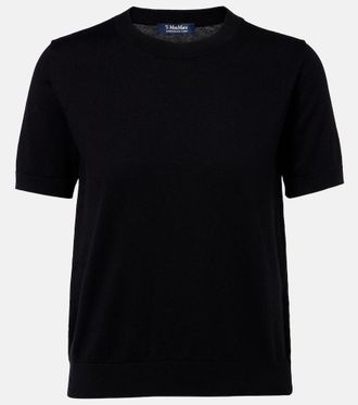 Max Mara Cotton, silk, and cashmere knitted top
