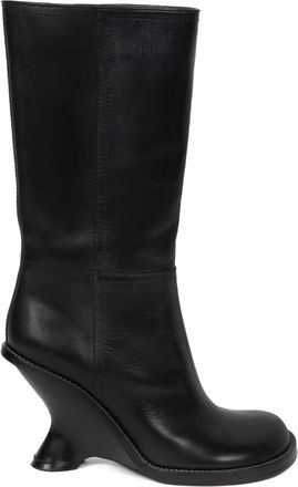 Dries Van Noten Leren laarzen - Zwart