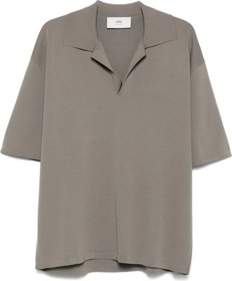 Ami T-shirt in maglia - Grigio