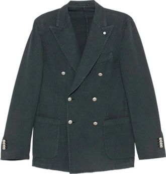L.B.M. 1911 02C Giacca - Heren - Blazers - Groen - S - Leer - Jassen