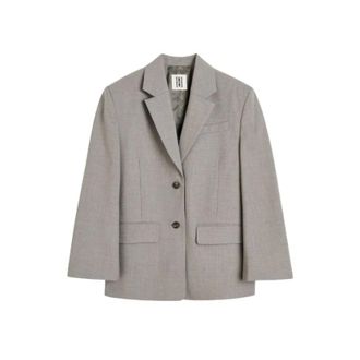 By Malene Birger Dames, Jassen, Grijs, Maat: S Wol