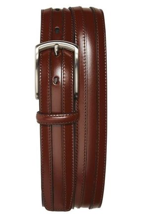 Johnston & Murphy Calfskin Belt in Chestnut at Nordstrom, Size 40