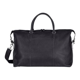 Howard London Weekendtas Jacob - Heren - Weekendtassen - Zwart - ONE Size - Leer - Tassen