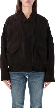 S.W.O.R.D 6.6.44 Bomber Suede - Dames - Bomber jackets - Bruin - S - Katoen - Jassen
