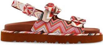 Missoni patterned sandals - Red