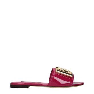 Dolce & Gabbana Dolce&Gabbana Damens Slides und Clogs Fuchsia Patent