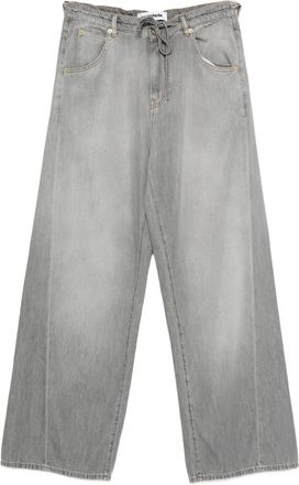 Darkpark Jeans a gamba ampia con coulisse - Grigio