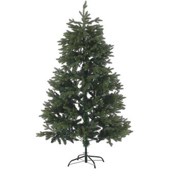Beliani Beliani - Rbol De Navidad Artificial Verde Pvc Base Met&aacute;lica 180 Cm Estilo Tradicional Huxley