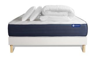 Actisom Pack colch&oacute;n blanco l&aacute;tex y espuma viscoel&aacute;stica 140 x 190