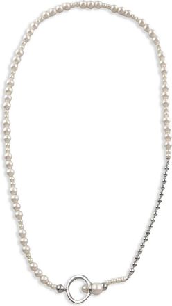 AMBUSH Collana con perle sintetiche - Argento