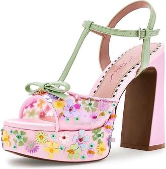 Blue by Betsey Johnson Melodie Womens Dress Sandals Pink : 7.5 M, Synthetic