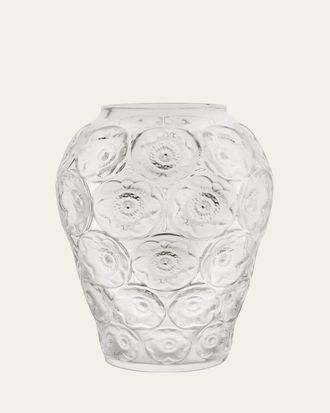 Lalique Anemones Medium Vase, 13