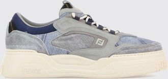 Fendi Sneakers Force in denim e camoscio