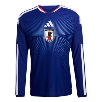adidas Japan National Football Team 2026 Home Authentic Long Sleeve Jersey Asia Sizing Japan Blue Ash Blue JZ9681