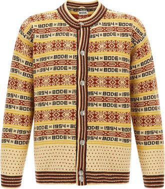Bode Wool Mens Cardigan